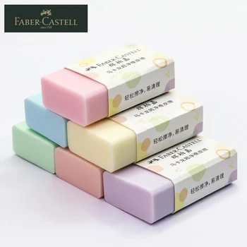 FABER CASTELL Macaron Color Ultra/Super Clean Eraser/Rubber Exam Special Study Stationery Eraser, Soft Less Crumb Trinasers 187038 - Nuotrauka 1  