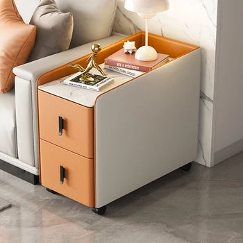Estetiškas minimalistinis kavos staliukas Modernus prabangus miegamasis Kavos staliukas Išmanusis unikalus aptarnavimas Saugykla Mesa pagalbiniai namų baldai - Nuotrauka 1  