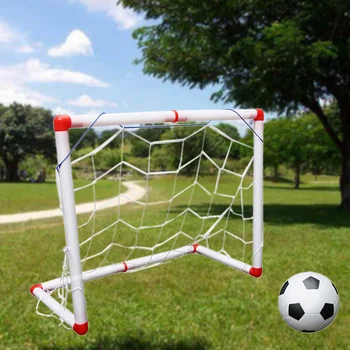 Nešiojamas futbolas Įvarčių rinkinys Tinklas ir žaislai Futbolo tikslai Žaislai su oro pompa vaikams 56cm - Nuotrauka 2  