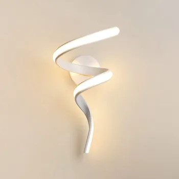 Modernus minimalistinis LED sieninis šviestuvas Pagrindinis Vidaus dekoro siena Sconce Svetainei Miegamasis Lovos blizgesys Backgroud Šviesos apdaila - Nuotrauka 1  
