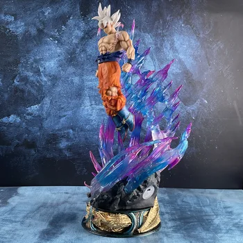 53CM Dragon Ball Z Anime figūrėlė Super Son Goku Gk 2 galvučių PVC veiksmo figūrėlė statulos modelis Kolekcinis žaislas Dekoravimas Lėlių dovanos - Nuotrauka 2  