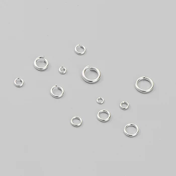10vnt 925 svarų sterlingų sidabro atviri šuolių žiedai padalinti žiedų jungtys 