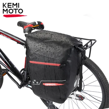 Universalus 30L dviračio galinės lentynos krepšys Kelnaitės vandeniui atsparus balno krepšys dviračiams dviračiams Keliaujantis važiavimas Galinės sėdynės krepšys - Nuotrauka 1  