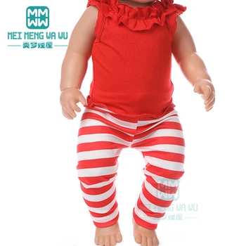Drabužiai lėlėms tinka 43-45cm kūdikio naujagimio lėlė ir amerikietiška lėlių mados namų paslauga Laisvalaikio drabužiai - Nuotrauka 1  