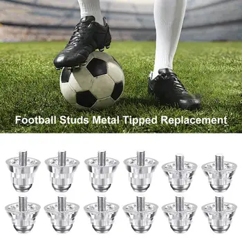Football Cleat pakaitinės smeigės 12 vnt pakaitinių smaigalių sportinių batelių komplektas su metaline galvute futbolo regbio futbolo bateliams - Nuotrauka 2  