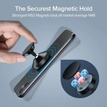 Automobilinis telefono laikiklis Magnetinis universalus magnetas Telefono laikiklis, skirtas iPhone Samsung LG Xiaomi Huawei automobilyje Mobiliojo telefono laikiklio stovas - Nuotrauka 2  