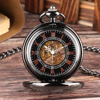 Išskirtinis vintažinis dvigubas skraidantis kranas Saulės rašto dizainas Vyriškas mechaninis kišeninis laikrodis Antikvarinė stilinga dovana Retro grandininis laikrodis - Nuotrauka 2  