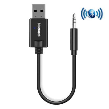 Mini 3.5MM lizdas AUX Bluetooth imtuvas Automobilinis rinkinys Audio MP3 muzika USB rakto adapteris belaidei klaviatūrai FM radijo garsiakalbis - Nuotrauka 1  