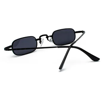 2Vnt Retro Punk akiniai Skaidrūs kvadratiniai akiniai nuo saulės Moteriški retro akiniai nuo saulės Vyriškas metalinis rėmelis - juodas + juodas Pilkas & Rožinis + Sidabras - Nuotrauka 2  