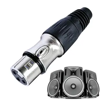 Mikrofono kabelio kištukas Mikrofono lizdas 3 kontaktų ausinių garsiakalbio jungtis Garso kabelio adapteris Juodas mikrofono kištukas skirtas - Nuotrauka 1  