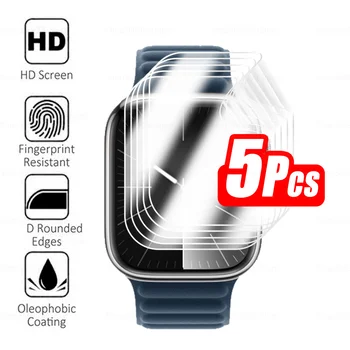 5Pcs 999D lenkta minkšto hidrogelio plėvelė, skirta Apple Watch Ultra 2 ekrano apsaugai iWatch Series 9 apsauginės plėvelės ne stiklinės - Nuotrauka 1  