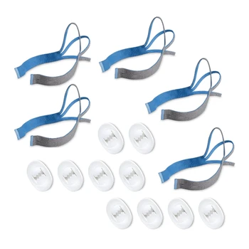 5PCS galvos apdangalai Resmed Airfit P10 nosies pagalvės kaukės dirželiai įtraukti 10PCS reguliavimo spaustukai 1 rinkinys - Nuotrauka 1  