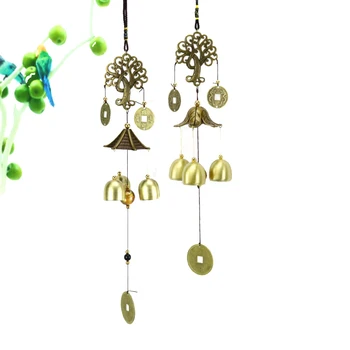 Lucky Antique Wind Chime Windbell Windchime Chinese Fengshui Wall Hanging Ornament for Outdoor Garden Home Room Estetinis dekoras - Nuotrauka 1  