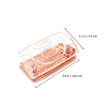 3 Hole Punch Hole Puncher 3 Ring Puncher Clear Hole Punch Office Planner Puncher Effortless Punching Tool Desktop - Nuotrauka 2  