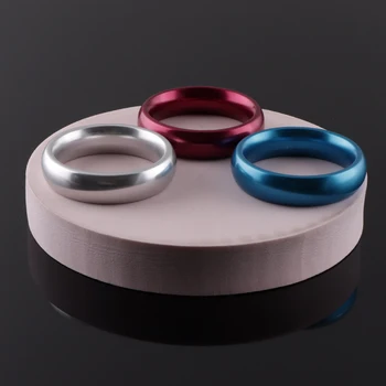 Metalinis varpos žiedas Kapšelio aliuminio vyrų skaistybės prietaisas Gaidžio žiedas Erotinis suaugusiųjų produktas Sekso žaislas vyrams atitolina ejakuliaciją - Nuotrauka 1  