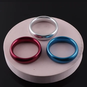 Metalinis varpos žiedas Kapšelio aliuminio vyrų skaistybės prietaisas Gaidžio žiedas Erotinis suaugusiųjų produktas Sekso žaislas vyrams atitolina ejakuliaciją - Nuotrauka 2  