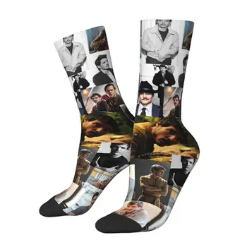 Šaunios Pedro Pascalio koliažinės kojinės Vyrai Moterys Šiltos 3D spausdintos sportinės krepšinio kojinės - Nuotrauka 1  
