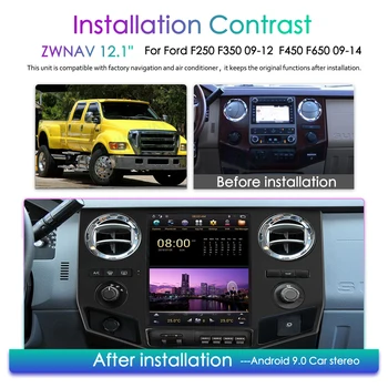 Kirinavi vertikalus ekranas Android 11 automobilinis radijas Ford F250 F350 F450 F650 2009-2014 Automatinis GPS navigacijos DVD grotuvas Autoradio - Nuotrauka 2  