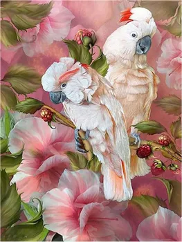 KAMY YI PASIDARYK PATS Deimantų tapyba Siuvinėjimo papūga Gyvūnų paukščių kryžiaus dygsnio mozaika Namų dekoravimas - Nuotrauka 2  