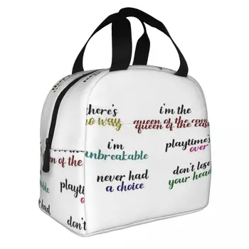 Six The Musical Quotes Lunch Tote Kawaii Bag Insulated Bag Children's Food Bag - Nuotrauka 2  
