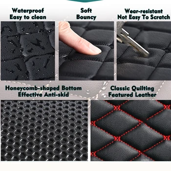 Automobiliniai grindų kilimėliai A8L 5seat 2018-2020 komplektacijos komplektas Odinis kilimėlis Auto salono dalys Grindų pagalvėlės kilimėlis Kilimas Automobilių aksesuarai - Nuotrauka 2  