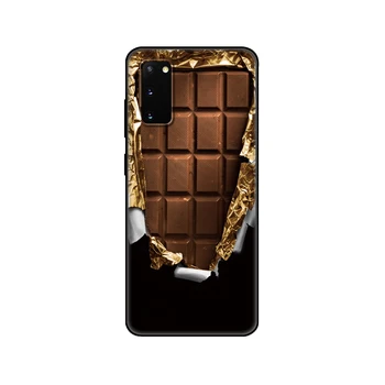 Black tpu Case šokoladinis maisto paketas rusiškas Samsung galaxy S22 S20 S21 FE PLUS ultra+S10 E lite galinis dangtelis - Nuotrauka 2  