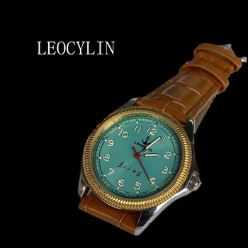 LEOCYLIN Madingas kvarcinis laikrodis Vintažinis šviečiantis verslas vyrams Rankiniai laikrodžiai 36mm Pilot Relogio Masculino laikrodis lanmao 7120 - Nuotrauka 1  