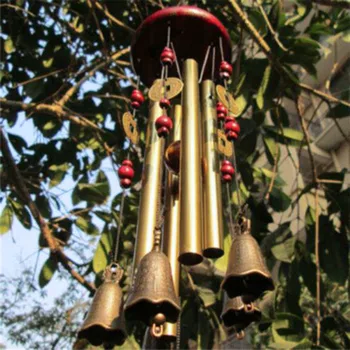 Patvarus praktiškas naudingas vėjo varpelis Dideli metaliniai vamzdžiai Namų ornamentas Lauko/vidaus kiemo aksesuaras Apdailos durys - Nuotrauka 1  