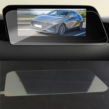 skirta Mazda 3 BP Axela CX-30 CX30 2019-2022 LHD grūdinto stiklo automobilio navigacijos apsaugos plėvelės prietaisų skydelio monitoriaus ekrano lipdukai - Nuotrauka 1  