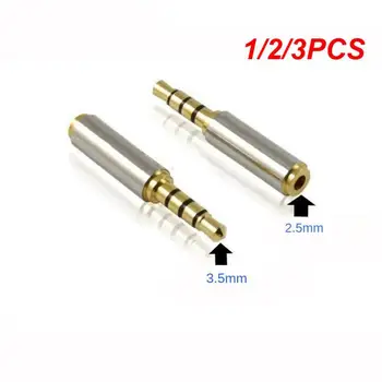 1/2/3PCS lizdas Nuo 3,5 mm iki 2,5 mm garso adapteris Nuo vyriško iki 3,5 mm Moteriška kištuko jungtis 