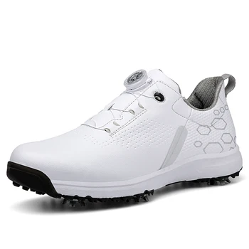Nauji vandeniui atsparūs golfo batai Vyrai Moterys Profesionalus golfas Dėvėti vyrams Patogūs vaikščiojimo batai Golfo žaidėjai Anti Slip sportbačiai - Nuotrauka 1  