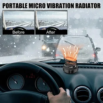 Nešiojamas saulės greitai įkaistantis priekinio stiklo atitirpdytuvas Automobilių šildytuvai Ventiliatorius Kinetinis šildytuvas Vibracija Radiatorius Automobilių priedai - Nuotrauka 2  