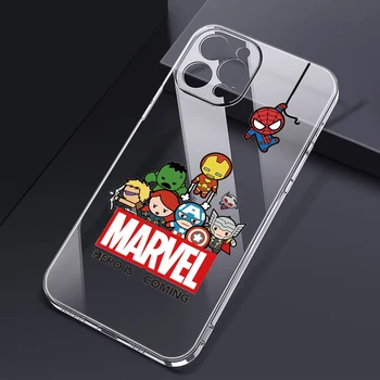 Iron Man Marvel Cool, skirtas iPhone 14 13 12 11 Pro Max XS Max X XR 7 8 Plus 6S 5S skaidrus telefono dėklas - Nuotrauka 2  