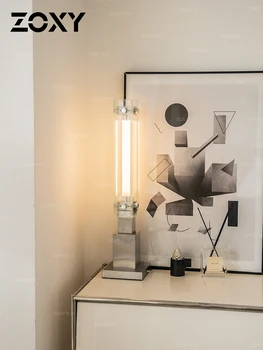 Bauhauzo stiklo lempa Vertikali pramoninio stiliaus svetainė Studijų miegamasis Naktinė kūrybinė dekoratyvinė lempa - Nuotrauka 2  