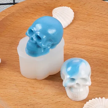 Kaukolės silikoninės žvakių formos 