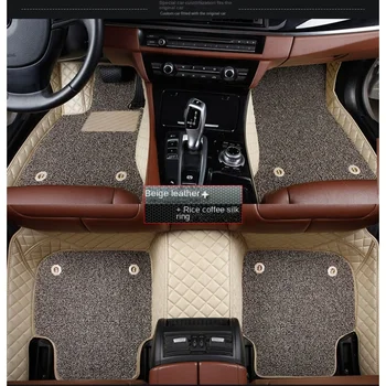 Individualizuotas dvisluoksnis automobilio grindų kilimėlis, tinkamas Mercedes Benz B klasei W245 08-11 W246 W247 20-23 interjero aksesuarams - Nuotrauka 1  