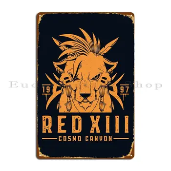 Red Xiii Nanaki Metal Sign Club Garage Design Designs Garage Tin Sign Plakatas - Nuotrauka 1  