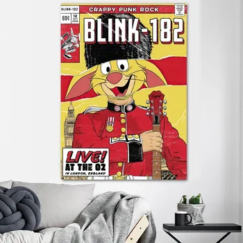 Band Blink 182 Plakatų atspaudai Sienų lipdukai Lipdukai Paveikslėliai Svetainės namų dekoravimas - Nuotrauka 2  