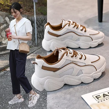 moteriški batai 2023 aukštos kokybės moteriški vulkanizuoti batai Mada karštas išpardavimas vasarą kvėpuojantys lauko lauko vaikščiojimo batai wome - Nuotrauka 1  