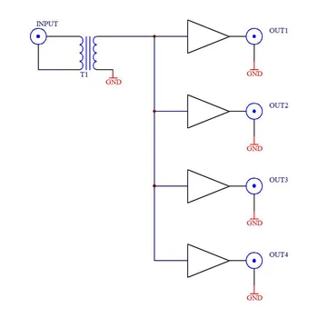 Aktyvus RF lsolacijos skirstytuvo izoliavimo skirstytuvas, tinkamas RF signalo radijo antenai SDR Gpsdo signalo šaltiniui - Nuotrauka 1  