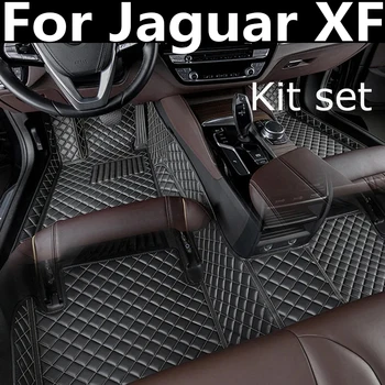 Automobilių grindų kilimėliai Jaguar XF Sedanui 2008 2009 2010 2011 2012 2013 2014 2015 Custom Auto Foot Pads Kilimų dangčių priedai - Nuotrauka 1  
