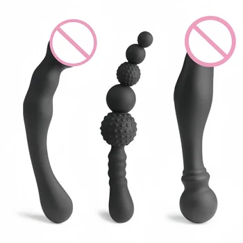 Suaugusiųjų analinio sekso žaislai su silikoniniu masturbatoriumi tikroviškas Dildo ilgos varpos užpakalio kištukas porai BDSM prostatos masažuoklio reikmenims - Nuotrauka 2  