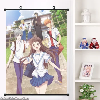Anime vaisių krepšelis Honda Tooru Soma Kyo Soma Yuki Wall Scroll Freska Plakatas Siena Pakabinamas plakatas Namų dekoro kolekcija Meno dovanos - Nuotrauka 1  