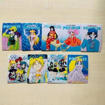 9Pcs/set Self Made Sailor Moon Chibiusa Kaiou Michiru Meiou Setsuna Anime Game Character Classic Series Collection Card Toy Gift - Nuotrauka 2  