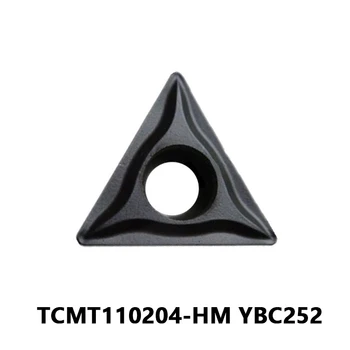 tekinimo įrankis TCMT110204-HM YBC252 TCMT 110204 HM karbido įdėklai Vidiniai tekinimo juostos tekinimo įdėklai Pjovimo įrankis Aukštos kokybės - Nuotrauka 1  