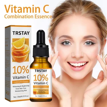 vitamino C serumas veido balinimui Veido serumas Hialurono rūgštis Tamsių dėmių valiklis Korėjos odos priežiūros produktai - Nuotrauka 1  