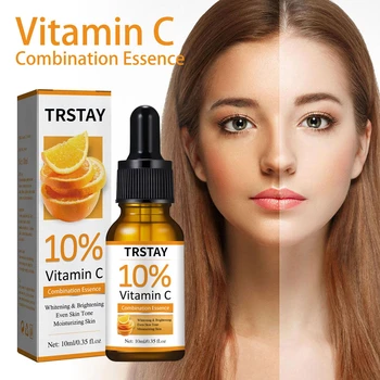 vitamino C serumas veido balinimui Veido serumas Hialurono rūgštis Tamsių dėmių valiklis Korėjos odos priežiūros produktai - Nuotrauka 2  