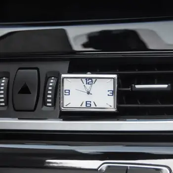 Kūrybinis automobilio laikrodžio rodyklė Analoginis automobilio laikrodis Stačiakampis ornamentas Mažytis prietaisų skydelis Automobilio kvarcinis laikrodis - Nuotrauka 2  