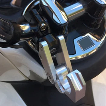 2X Motociklų titano šalmo laikymo kablio priedai Sulankstomas pakabos kablys Honda PCX 125 150 ADV125 ADV150 2018-2020 - Nuotrauka 2  