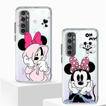 Disney Cartoon Mouse Minnie, skirta Xiaomi Mi 13 12T 12 11T 11i 11 A3 10T 10 CC9E 9 Pro Lite Ultra 5G skaidrus telefono dėklas - Nuotrauka 1  